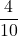 \dfrac{4}{10}