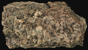 Granite Interactive Model. Granite is a coarse-grained rock with multi-colored minerals in its matrix, but is mostly light-colored. It is rough to the touch.