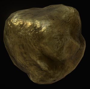 Gold nugget interactive model