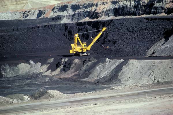 surface coal mine in Wyoming, USA