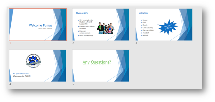 powerpoint presentation practice exercises