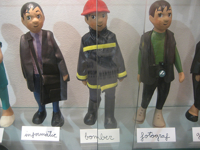 Figures of people in different professions