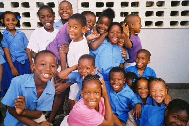 group of African American children around 8-10 years old