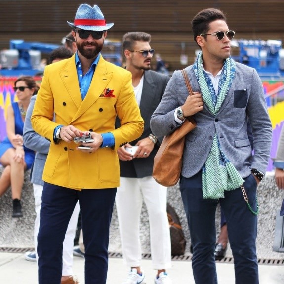 three well -dressed people