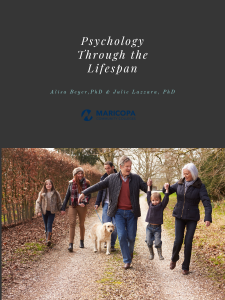 Psychology Through the Lifespan book cover