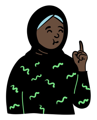 drawing of hip student OER specialist