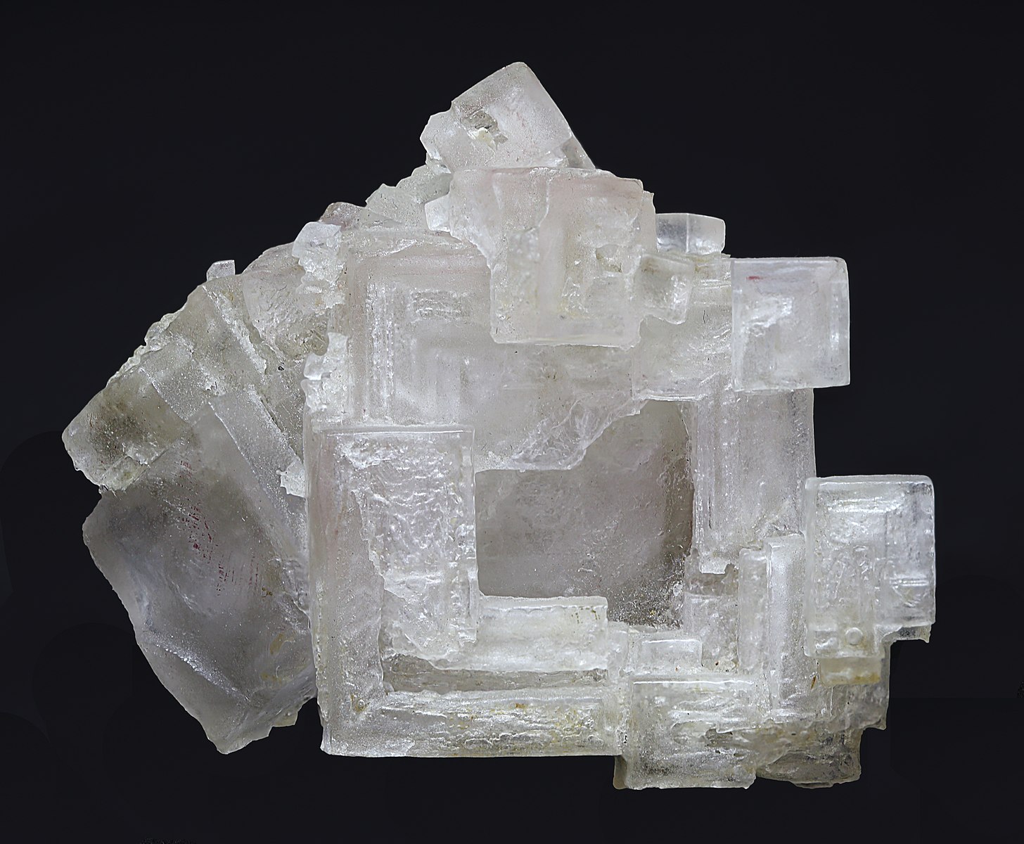 Halite demonstrating cubic cleavage