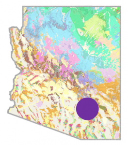 Reference map for Saguaro National Park