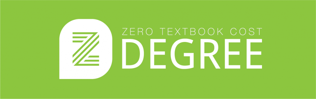 Lime green and white letter Z Degree banner