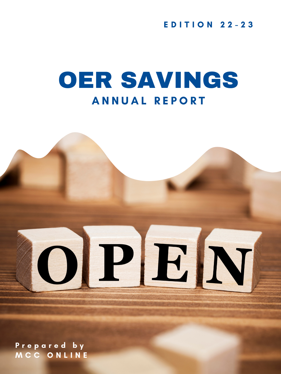 Cover image for Department OER Savings Report