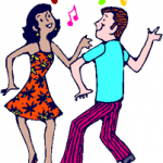 two people dancing