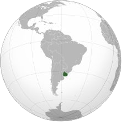 Map of Uruguay