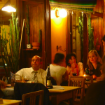 people dinning out at a restaurant