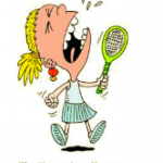 the girl lost the tennis game