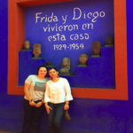 Profesora Martell inside Frida Kahlo Museum