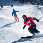 a person skiing