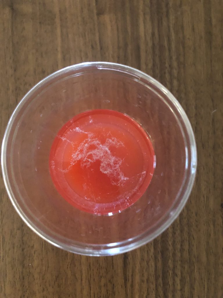 DNA extracted from strawberries top view