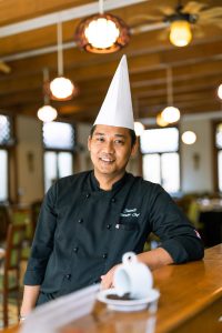 Man wearing a chef's hat