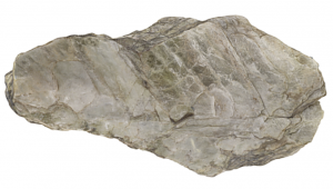 Muscovite Interactive Model. Muscovite is flaky, gray to white, and micaceous.