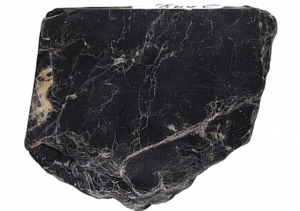 Biotite interactive model. biotite is black, flaky and micaceous.