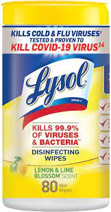 Image of Lysol disinfecting wipes