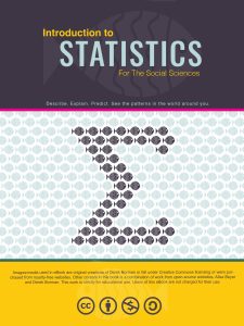 Introduction To Statistics For The Social Sciences book cover