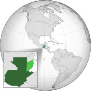 location of Guatemala on globe