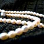 A necklace made of pearls