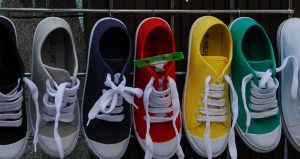 shoes of various color