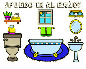 ¿Puedo ir al baño? image of a bathroom