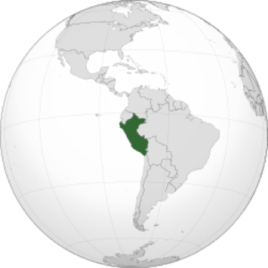 Perú world map