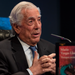 Photo of the Peruvian writer Maria Vargas LLosa