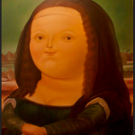 painting of La Mona Lisa by Fernando Botero