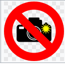 Do not take photos with flash icon