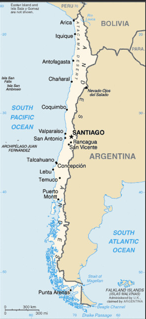 Map of Chile