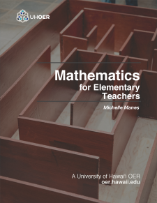 Mathematics for Elementary Teachers book cover