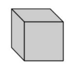 Solid form of a six-sided polyhedron that has congruent squares as faces.