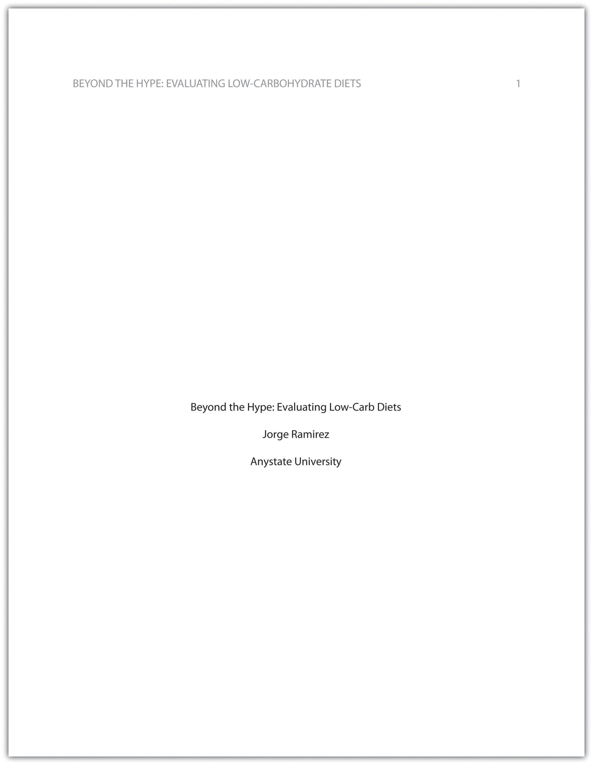 Beyond the Hype: Evaluating Low-Carb Diets cover page