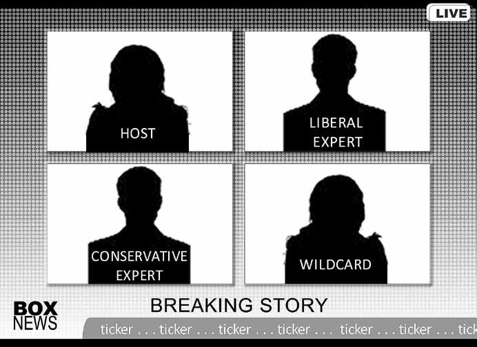 A typical television news program 