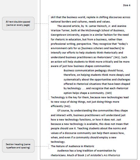 This is an image of an MLA formatted page with double spacing