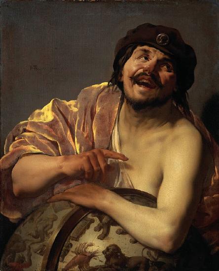 Painting of Greek philosopher Democritus by Hendrick ter Brugghen
