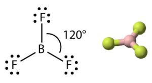 Boron trifluoride bonding.