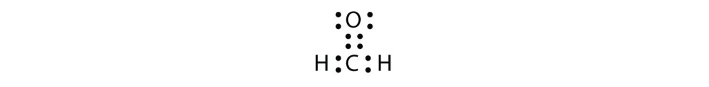 Lewis Electron Dot Diagram of Formaldehyde.