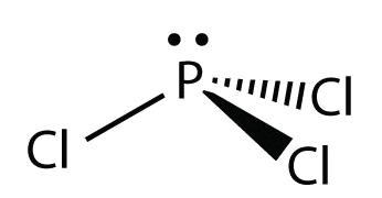 Lew structure for the molecule PCl_3