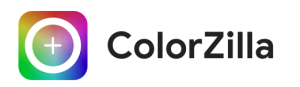 ColorZilla logo with a colorful gradient icon and text.