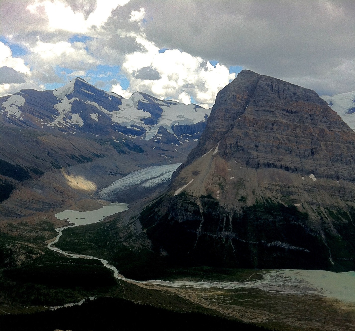 Photograph of Rearguard Mt. and Robson Glacier in the Rocky Mountains of British Columbia [SE]