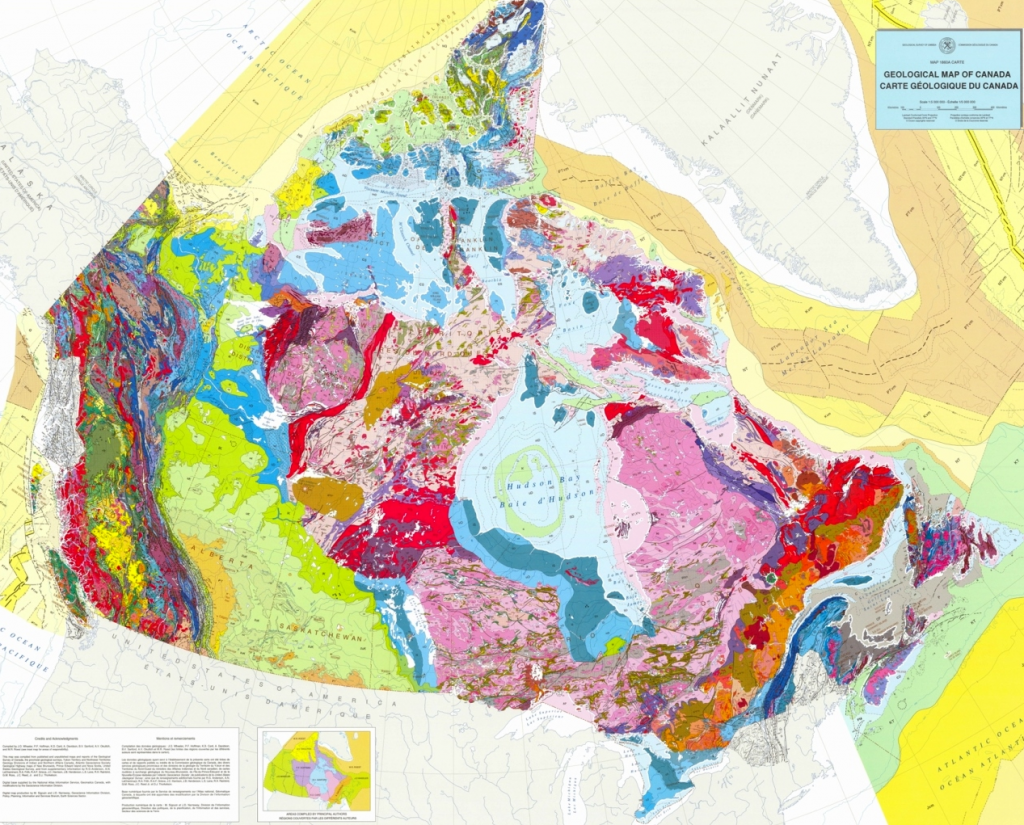 Figure 21.4 Geological map of Canada from the Geological Survey of Canada [http://geoscan.nrcan.gc.ca/starweb/geoscan/servlet.starweb?path=geoscan/fulle.web&search1=R=208175]
